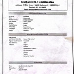 Simamnkele Njokwana